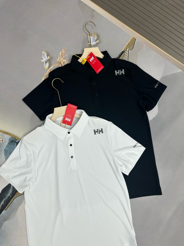 Premium Helly Hansen Short Sleeves Black Silk Breathable Style