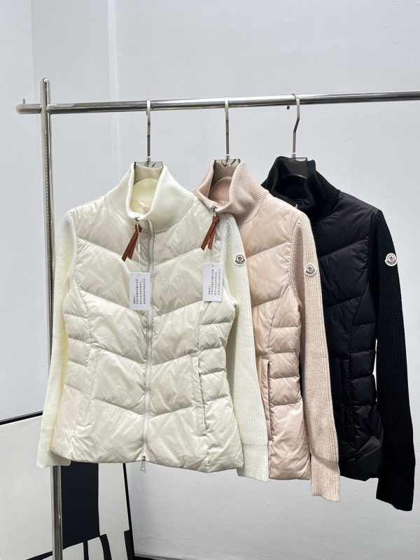 Best Selling Moncler Jacket White Wool Breathable Style
