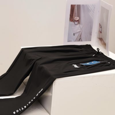 Premium Fila Casual Pants Black Silk Casual Style