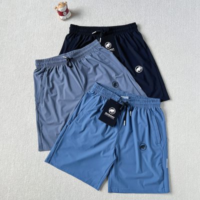 High Quality Mammut Shorts Black Silk Sporty Style