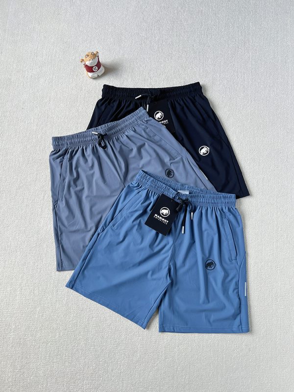 High Quality Mammut Shorts Black Silk Sporty Style