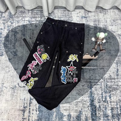 Luxury Chrome Hearts Overalls Black Leather Vintage Collection