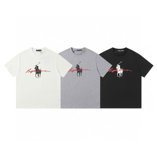 High Quality Ralph Lauren Short Sleeves White Cotton Casual Luxury
