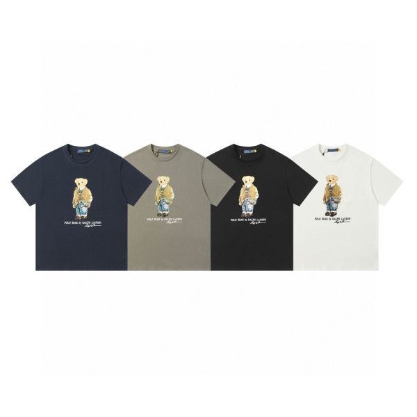 High Quality Ralph Lauren Short-Sleeved Shirts White Cotton Classic Collection