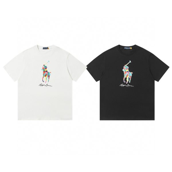 Best Selling Ralph Lauren Short Sleeves White Cotton Print Collection