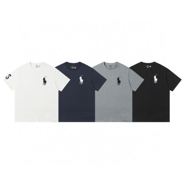High Quality Ralph Lauren Short Sleeves White Cotton Classic Luxury