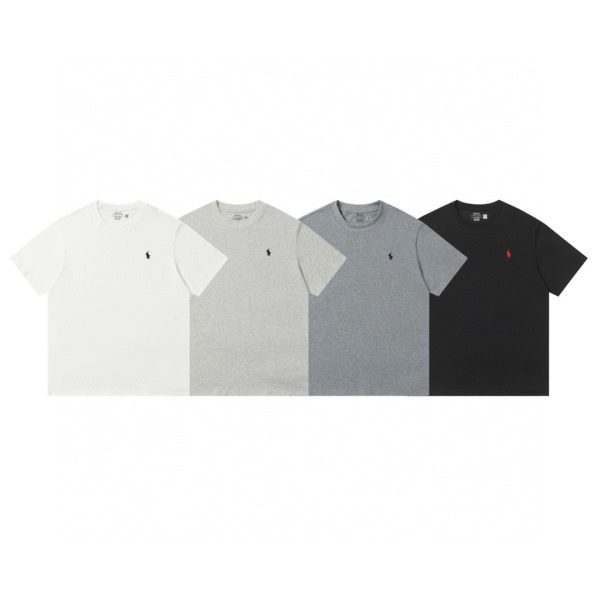 Premium Quality Ralph Lauren Short Sleeves White Cotton Classic Style