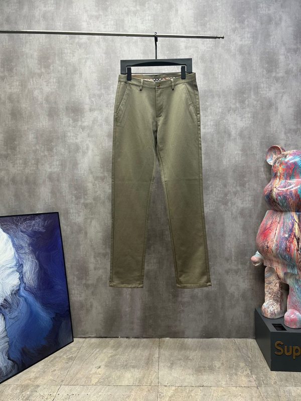 Premium Burberry Casual Pants Black Cotton Casual Collection