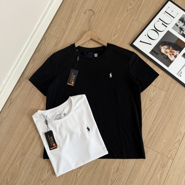 Luxury Ralph Lauren Short Sleeves Black Classic Style
