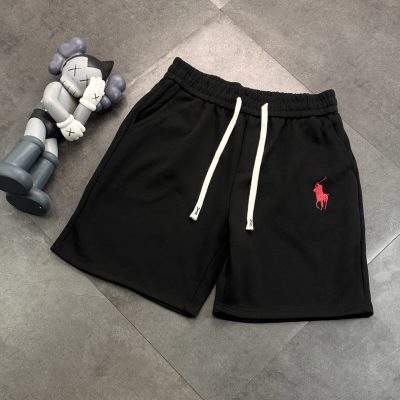 Premium Ralph Lauren Shorts Black Logo Luxury