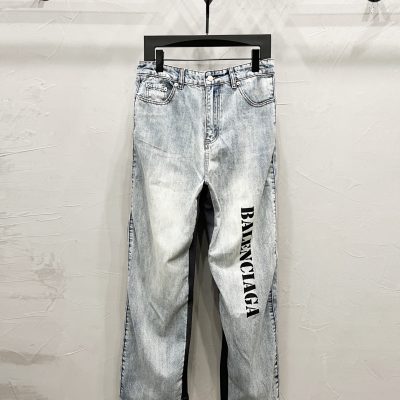 Premium Balenciaga Jeans Washed Luxury