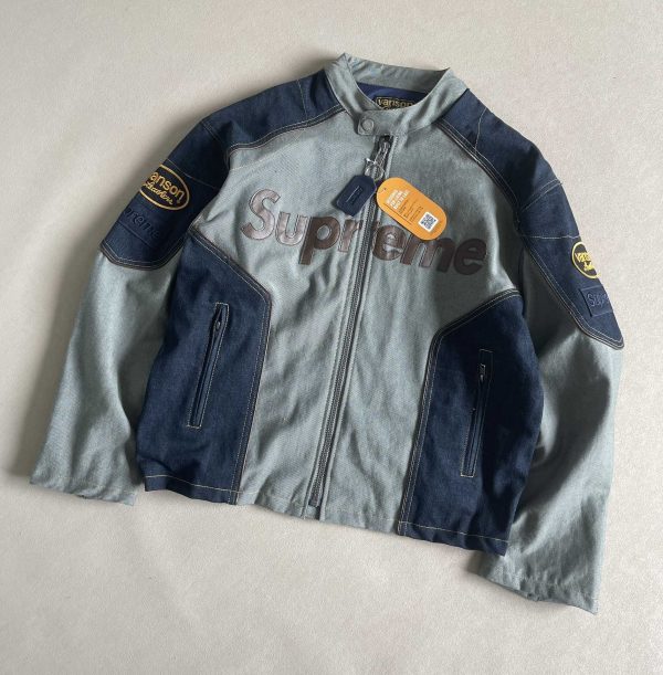 Premium Quality Supreme Coat Black Cotton Logo Style