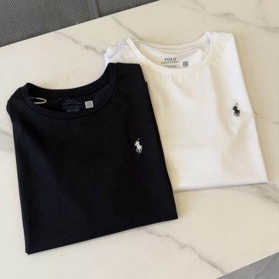 Best Selling Ralph Lauren Short Sleeves Black Classic Style