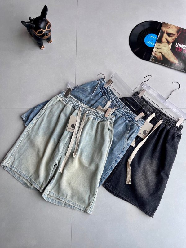 Best Selling Carhartt Shorts Black Denim Washed Luxury