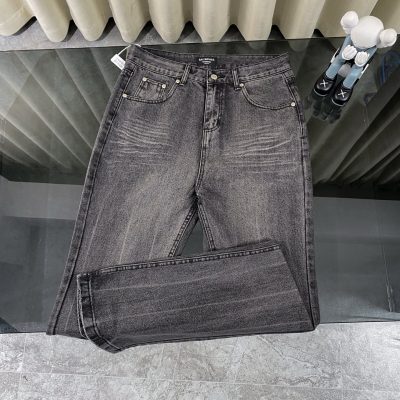 Best Selling Balenciaga Jeans Black Washed Style