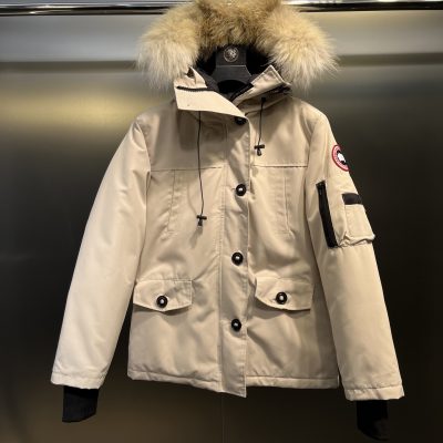 Luxury Canada Goose Jackets White Fleece Classic Style