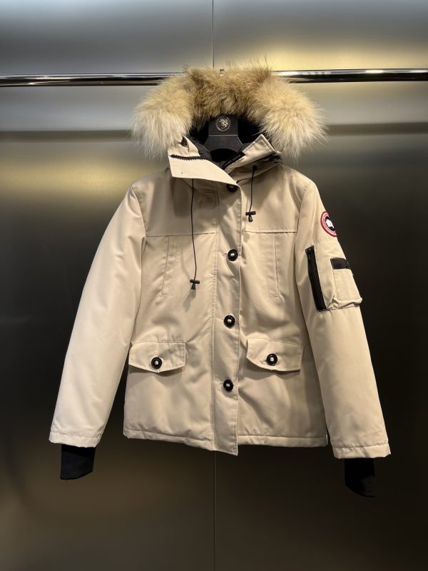 Luxury Canada Goose Jackets White Fleece Classic Style