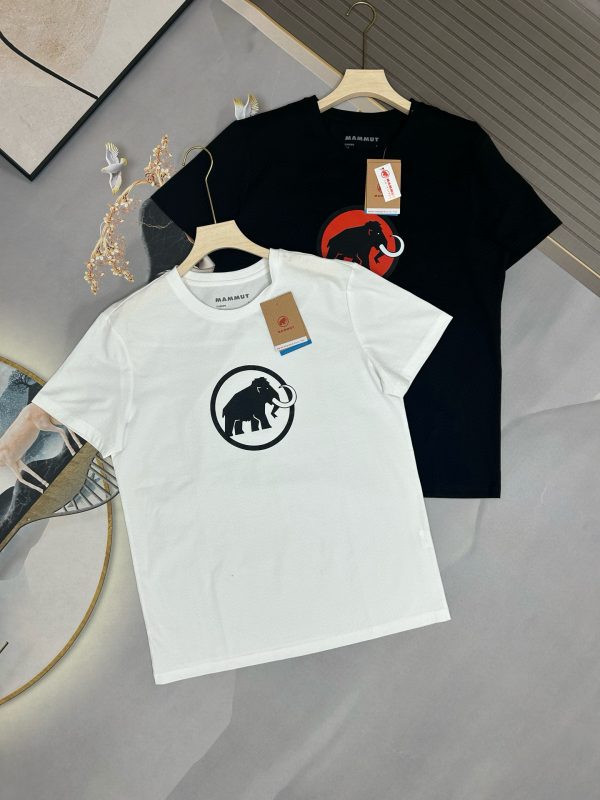 Premium Quality Mammut Short Sleeves Black Logo Style