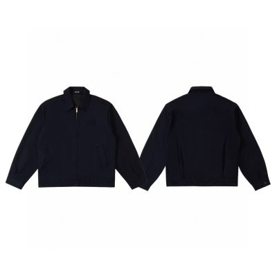 Best Selling Prada Coat Navy Wool Washed Luxury