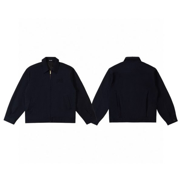 Best Selling Prada Coat Navy Wool Washed Luxury