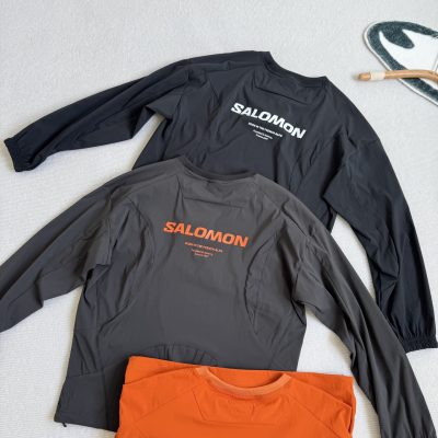 Premium Salomon Long Sleeves Black Nylon Elegant Style