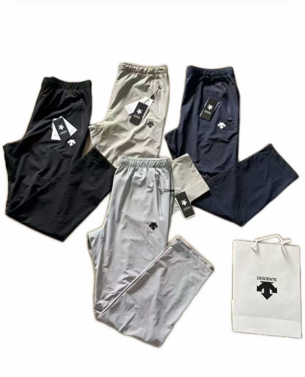 Premium Quality Descente Sweatpants Black Breathable Collection
