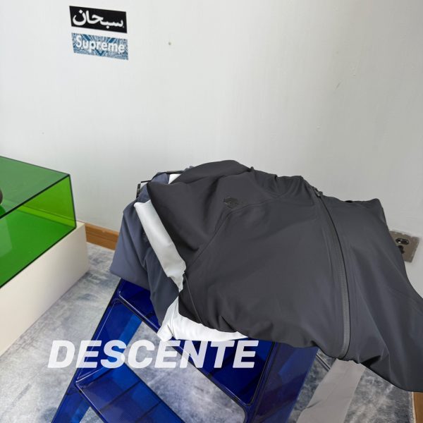 Luxury Descente Jackets Black Fleece Breathable Luxury