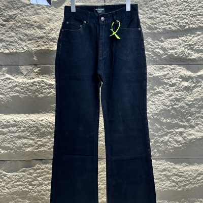 Luxury Balenciaga Trousers Black Solid Luxury