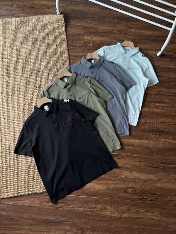 Premium Helly Hansen Short-Sleeved Shirt Black Breathable Style