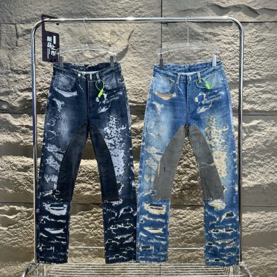 Premium Quality Givenchy Jeans White Denim Patchwork Luxury