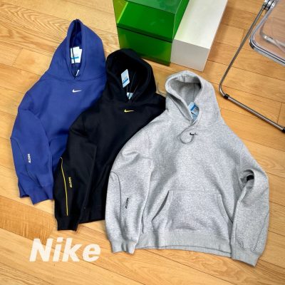Luxury Nike Hoodie Black Fleece Print Luxury