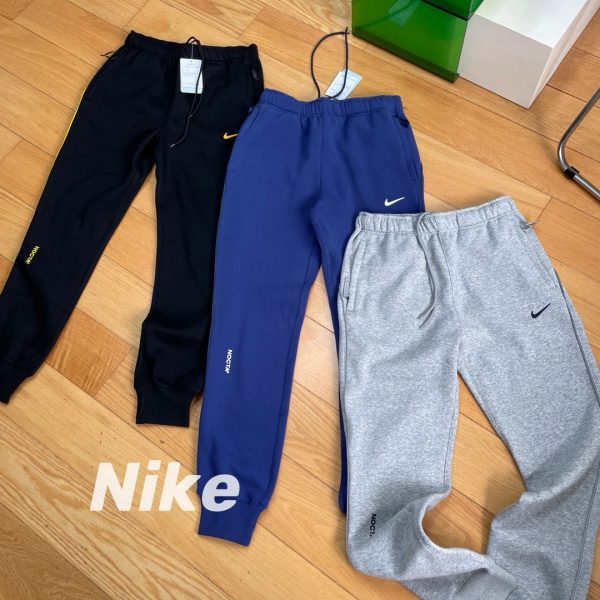 Best Selling Nike Trousers Black Fleece Print Luxury