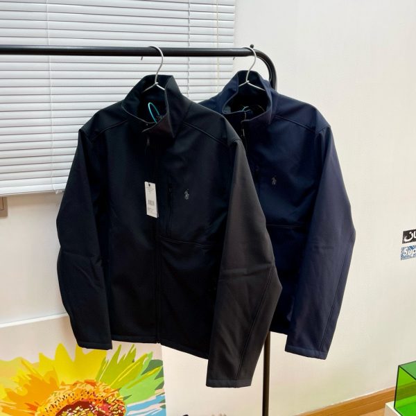 Luxury Ralph Lauren Long Sleeves Black Polyester Solid Style
