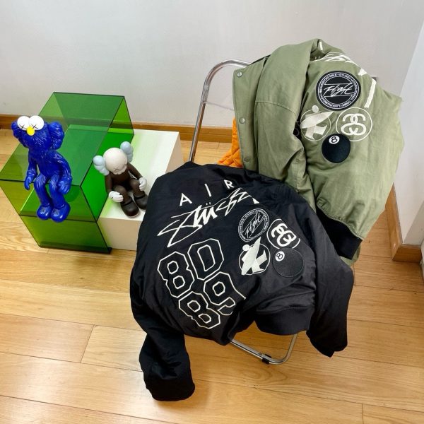 High Quality Nike Coats Green Embroidered Collection