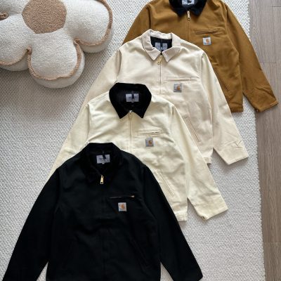 Luxury Carhartt Long Sleeves Black Canvas Classic Style