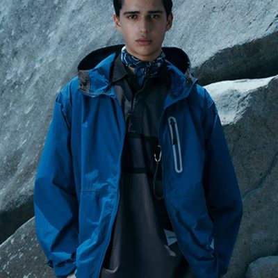 Premium Ami Coat White Nylon Logo Luxury