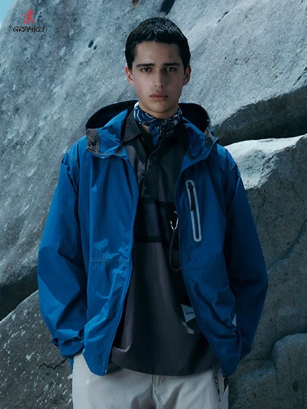 Premium Ami Coat White Nylon Logo Luxury