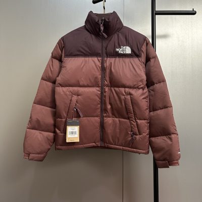 Premium The North Face Down Jacket Burgundy Classic Luxury