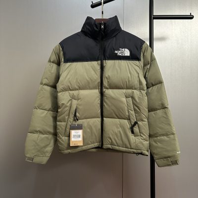 High Quality The North Face Down Jacket Green Classic Luxury