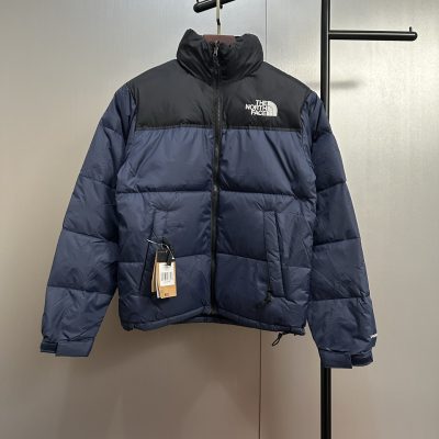 Premium Quality The North Face Down Jacket Blue Classic Luxury