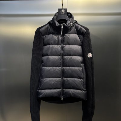 Premium Quality Moncler Jacket Red Wool Classic Collection
