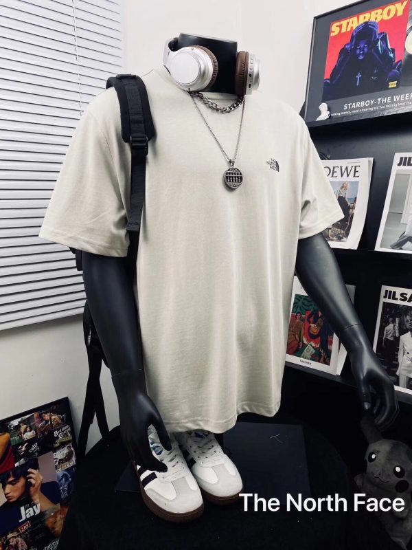 High Quality The North Face Short Sleeves Black Cotton Casual Style