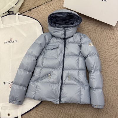 Best Selling Moncler Long Sleeves White Leather Style