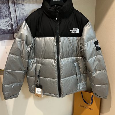 Premium Quality The North Face Down Jacket Gray Classic Collection
