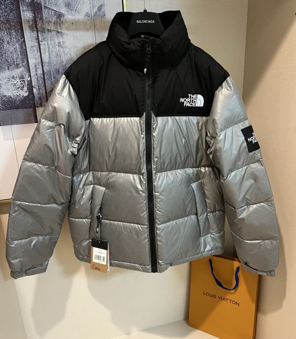 Premium Quality The North Face Down Jacket Gray Classic Collection
