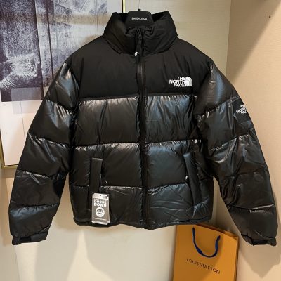 Luxury The North Face Down Jacket Black Classic Style