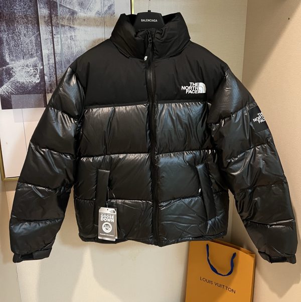 Luxury The North Face Down Jacket Black Classic Style
