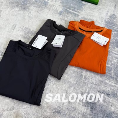 Premium Quality Salomon Long Sleeves Black Nylon Elegant Style