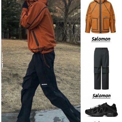 Premium Quality Salomon Casual Pants Black Nylon Casual Luxury
