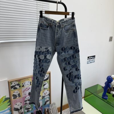 Best Selling Champion T-Shirt Gold Denim Monogram Collection